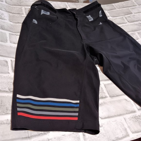 DNA Cycling Shorts Podium Unisex L Black Italy 9.5" Inseam DNA Cycling adjustabl - Picture 2 of 12